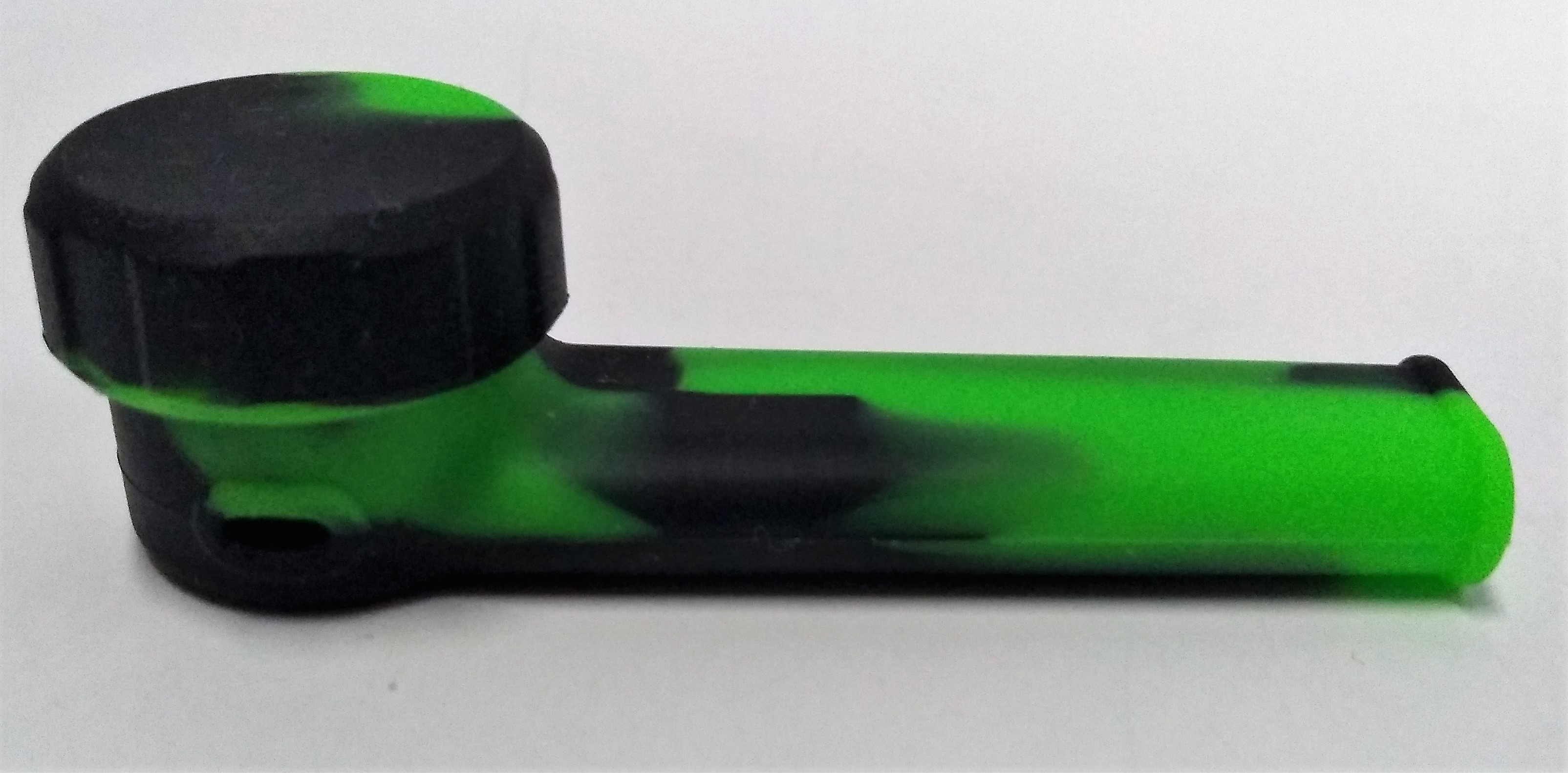 Pipe de Silicone com Tampa Verde com Preto