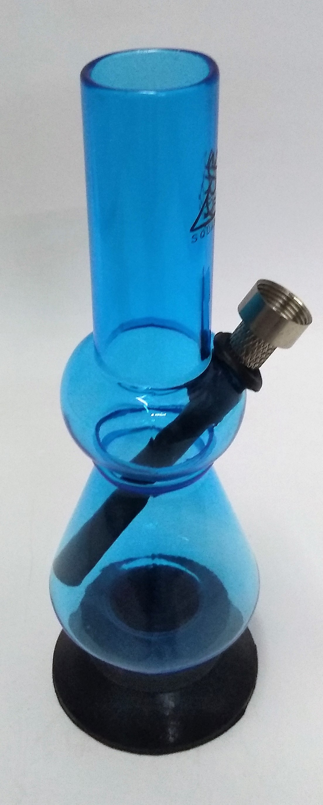 Bong Acrílico Pequeno Azul  02